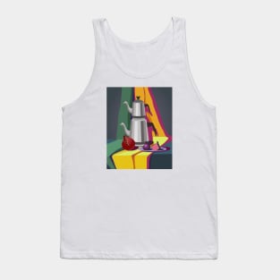 Colored still life with Turkish teapot and fruits Tank Top